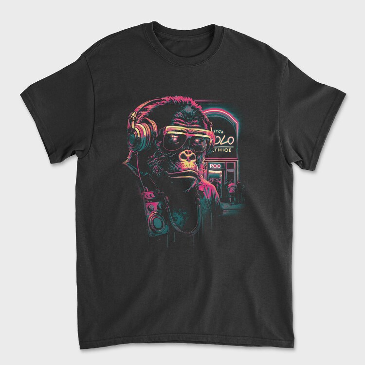 Neon Gorilla, Unisex Men's T-Shirt