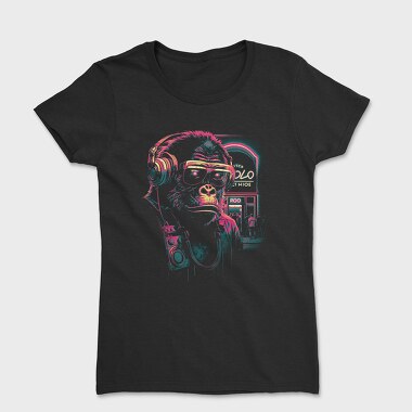 Neon Gorilla, Women's T-Shirt