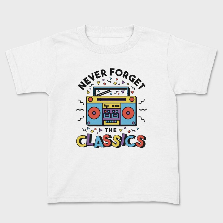 Never Forget Classic, Kids' T-Shirt
