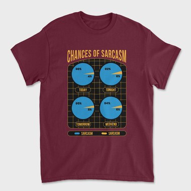 Sarcasm Chances, Unisex Men's T-Shirt