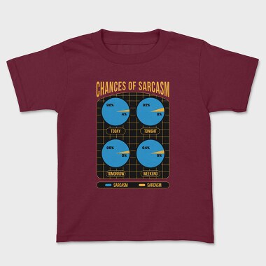 Sarcasm Chances, Kids' T-Shirt