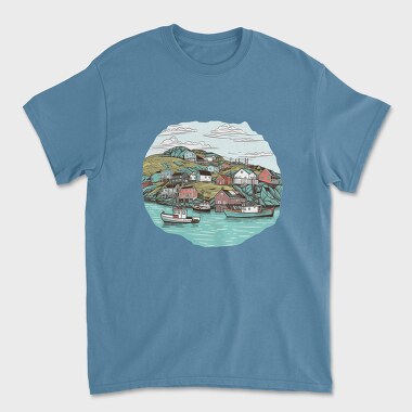 New Found Land Harbour, Unisex Men's T-Shirt
