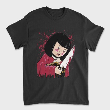 Scary Japanese Doll, Unisex Men's T-Shirt