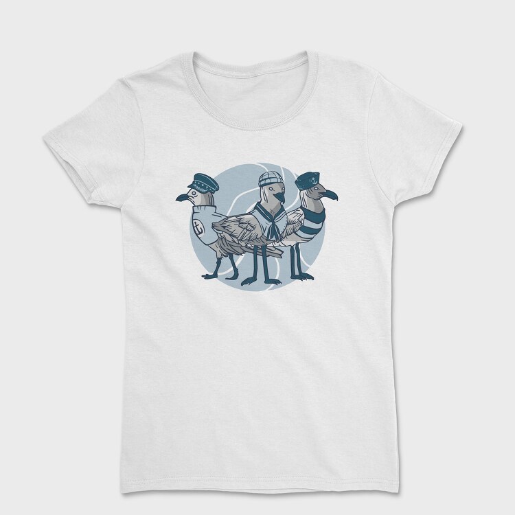 Seagulls Sailors, Дамска Тениска