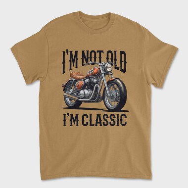 Унисекс Мъжка Тениска, Not Old Classic Motorcycle