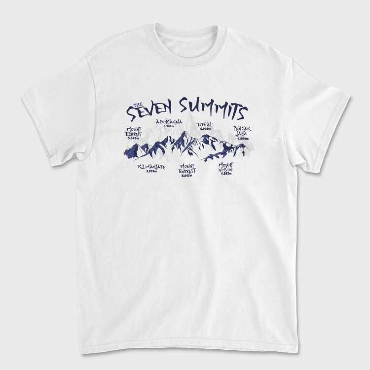 Seven Summits, Унисекс Мъжка Тениска