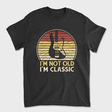 Not Old Classic Retro Guitar, Unisex Men's T-Shirt