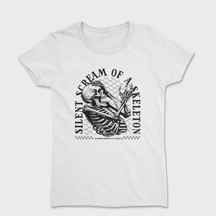 Silent Scream of a Skeleton, Women's T-Shirt