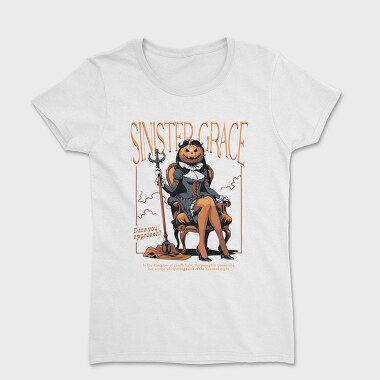 Sinister Grace Pumpkin Creepy, Women's T-Shirt