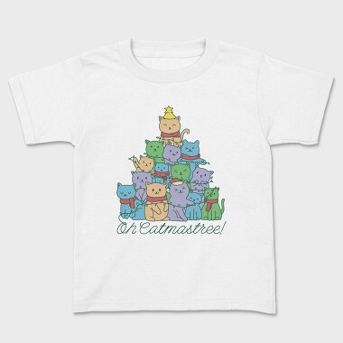 Oh Catmastree, Kids' T-Shirt