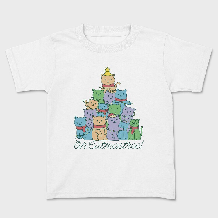 Oh Catmastree, Kids' T-Shirt
