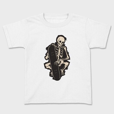 Skate Skeleton, Kids' T-Shirt