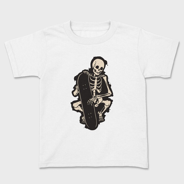 Skate Skeleton, Kids' T-Shirt