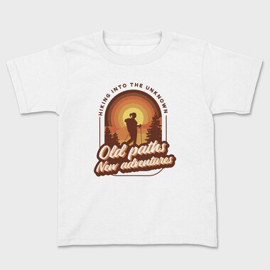 Old Paths New Adventures, Kids' T-Shirt