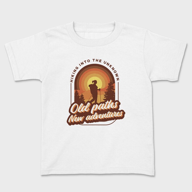 Old Paths New Adventures, Kids' T-Shirt
