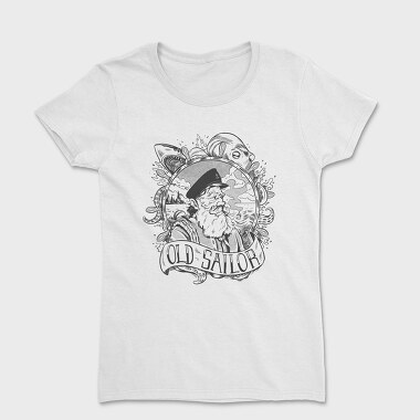 Old Sailor Black, Women's T-Shirt