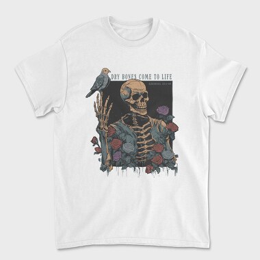 Skeleton Dove Life, Unisex Men's T-Shirt