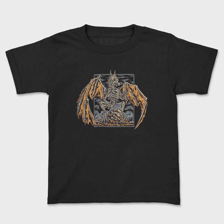 Skeleton Dragon, Kids' T-Shirt