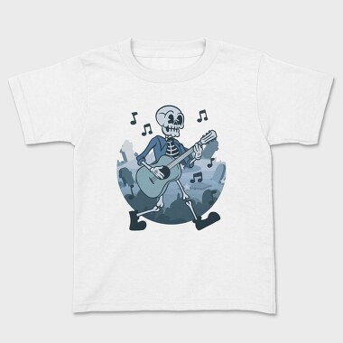 Skeleton Guitar, Kids' T-Shirt