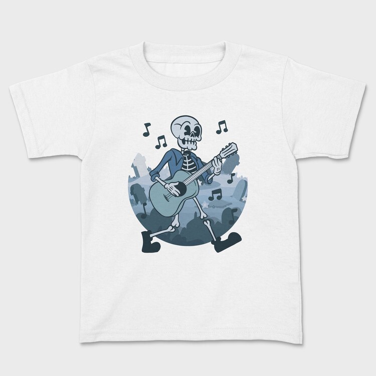 Skeleton Guitar, Kids' T-Shirt