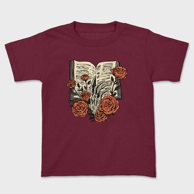 Skeleton Hand Book, Kids' T-Shirt