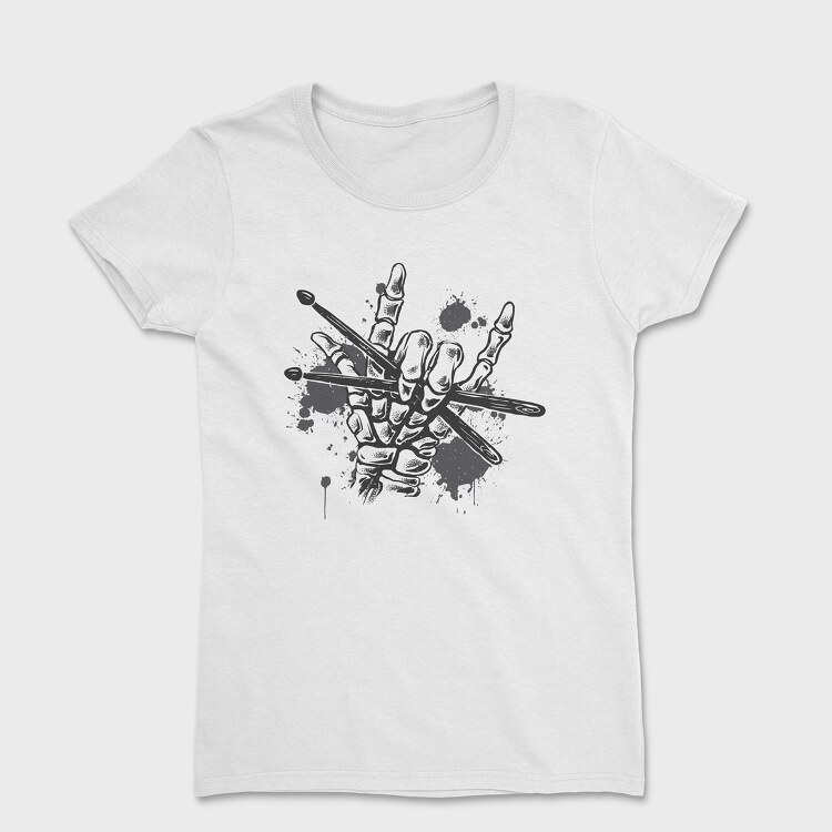 Skeleton Hand Drums, Women's T-Shirt