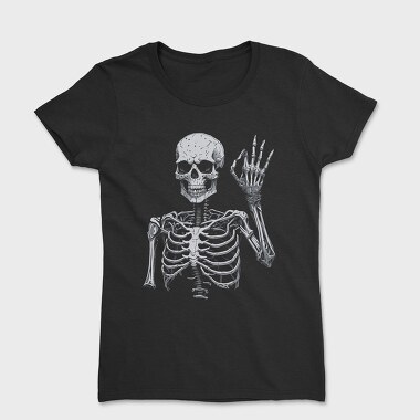 Skeleton Ok Sign, Women's T-Shirt