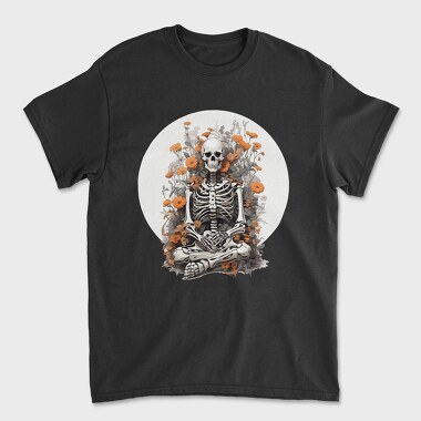 Skeleton Plants and Flowers, Unisex Men's T-Shirt