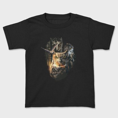 Owls Forest, Kids' T-Shirt