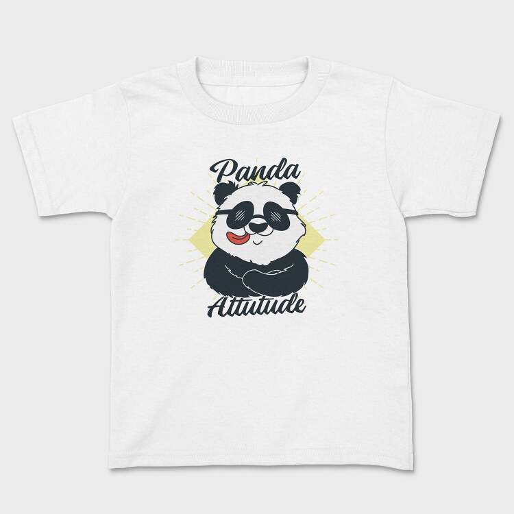 Panda Attitude, Kids' T-Shirt