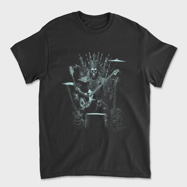 Skeleton Rock King, Unisex Men's T-Shirt