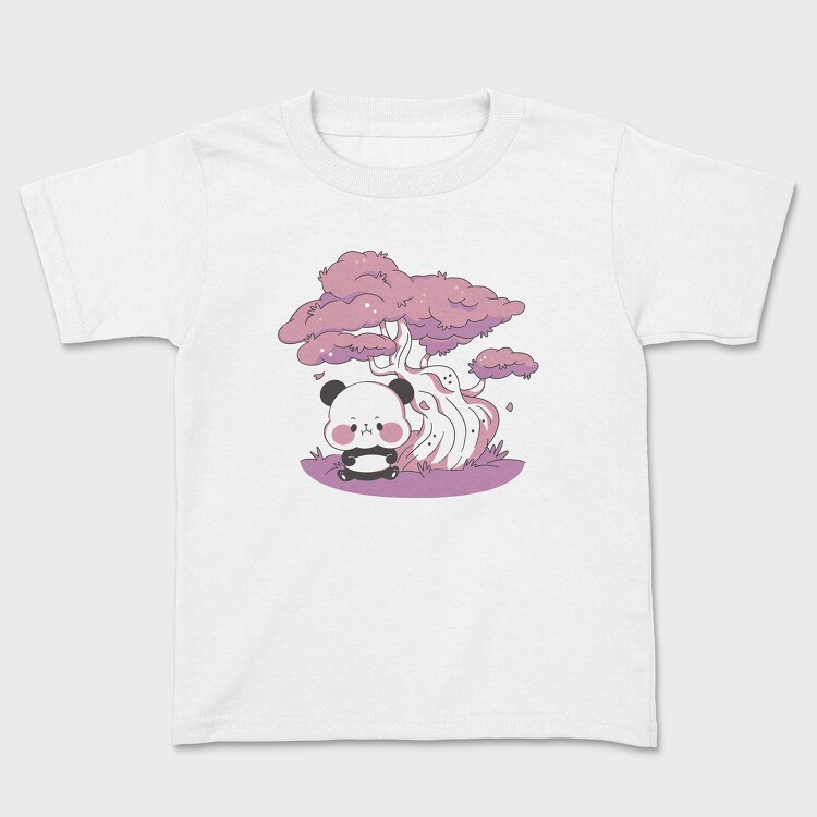 Panda Sakura Kawaii, Kids' T-Shirt