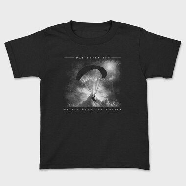 Paraglider Silhouette, Kids' T-Shirt