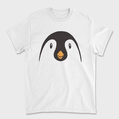 Penguin Face, Unisex Men's T-Shirt