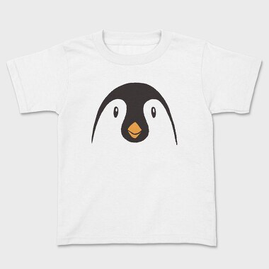 Penguin Face, Kids' T-Shirt