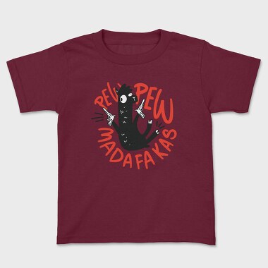 Kids' T-Shirt, Pew Pew Llama