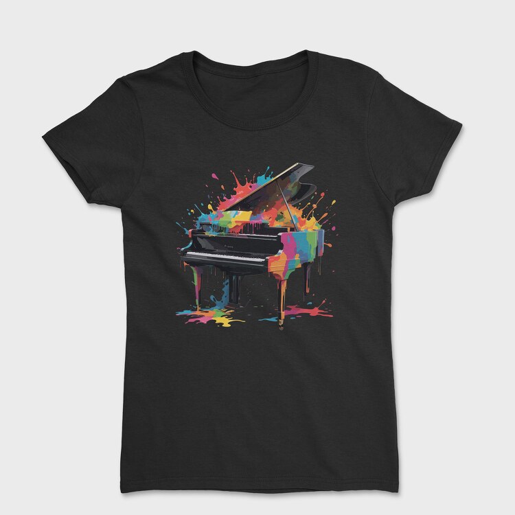 Piano Spalsh Colors, Women's T-Shirt