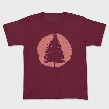 Pine Tree Sunset, Kids' T-Shirt