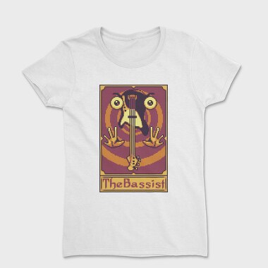 Pixelart Tarot Card the Bassist, Women's T-Shirt