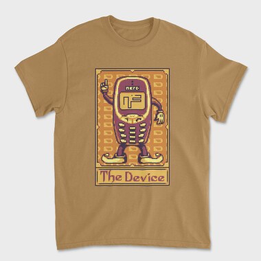 Pixelart Tarot Card the Device, Unisex Men's T-Shirt