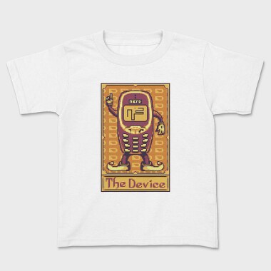 Pixelart Tarot Card the Device, Kids' T-Shirt