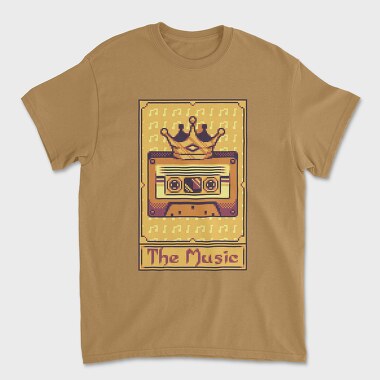 Pixelart Tarot Card the Music, Unisex Men's T-Shirt