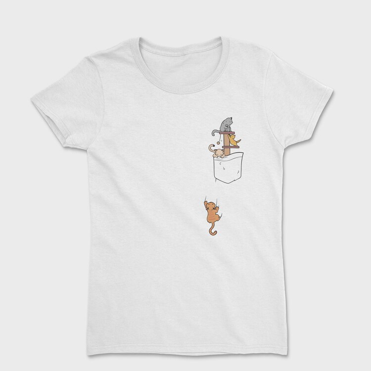 Pocket Cats, Women's T-Shirt