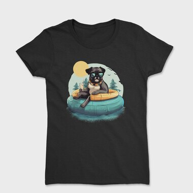 Pool Dog Summer, Women's T-Shirt