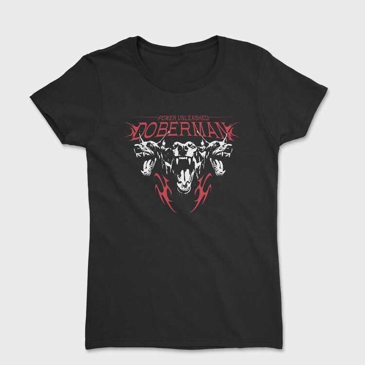 Power Unleashed Doberman, Women's T-Shirt