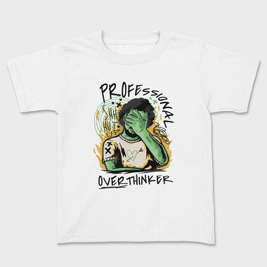 Professional Overthinker, Kids' T-Shirt