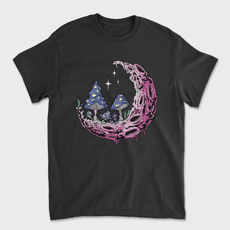 Psychedelic Moon, Unisex Men's T-Shirt