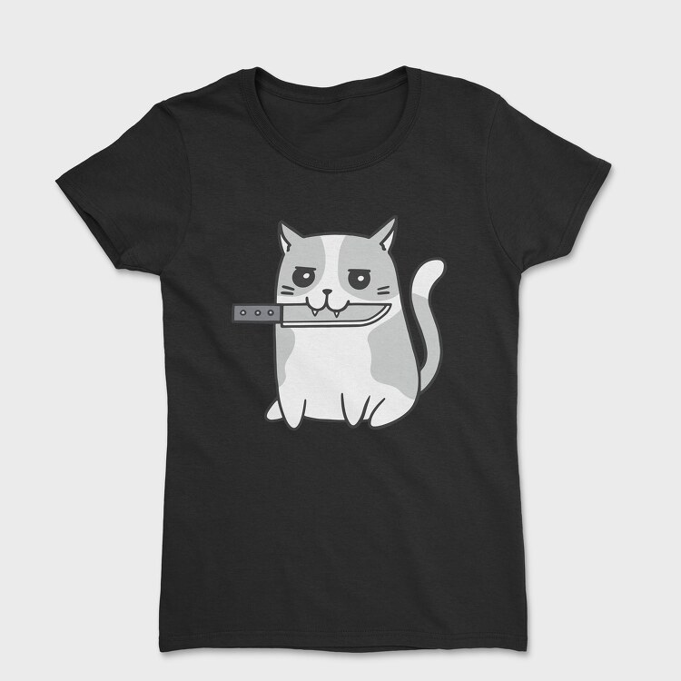 Psycho Cat, Women's T-Shirt
