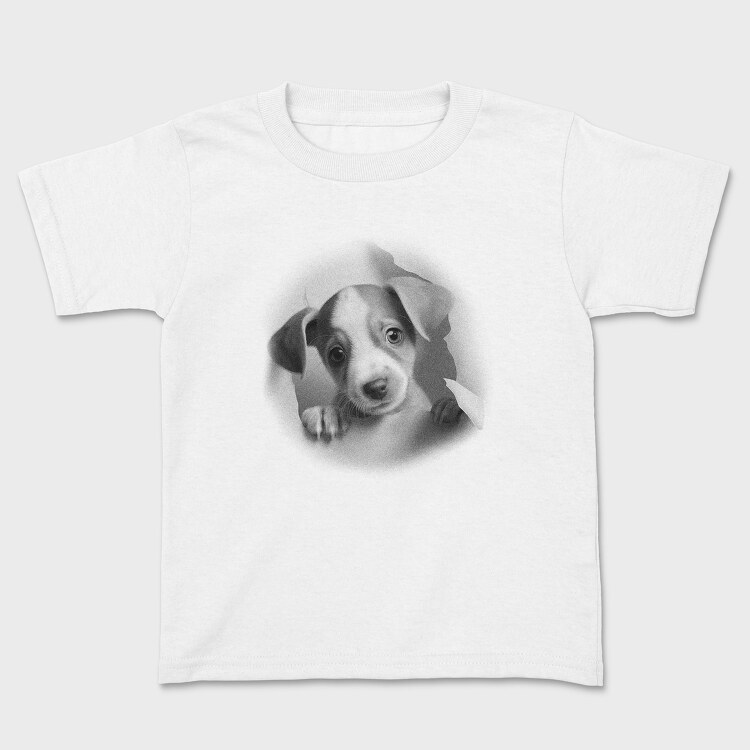 Puppy Coming Out, Kids' T-Shirt