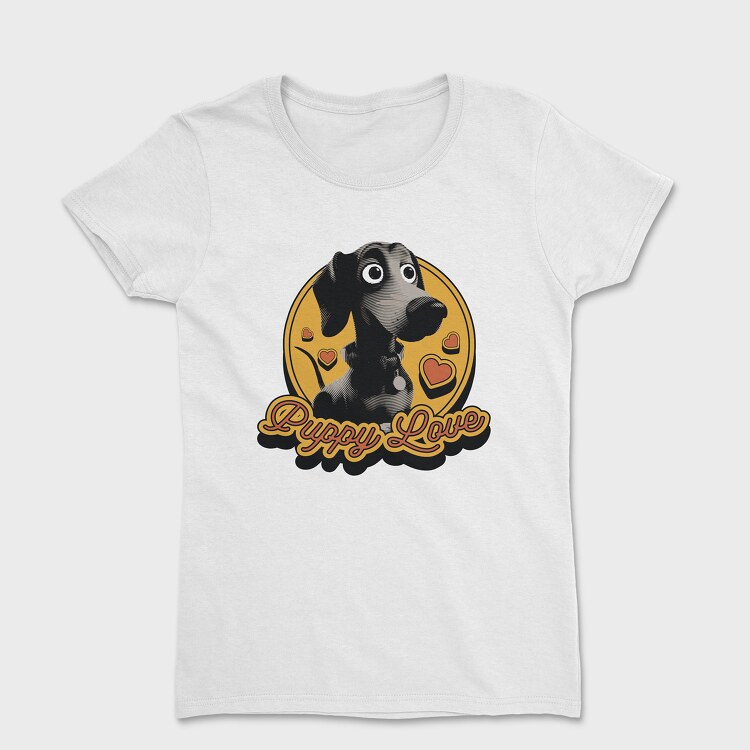 Puppy Love Retro, Women's T-Shirt